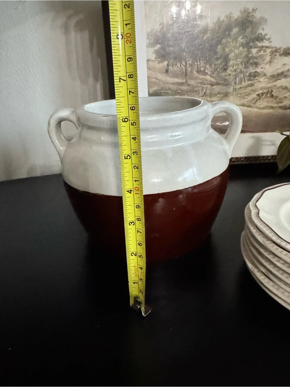 Two Tone Stoneware Crock